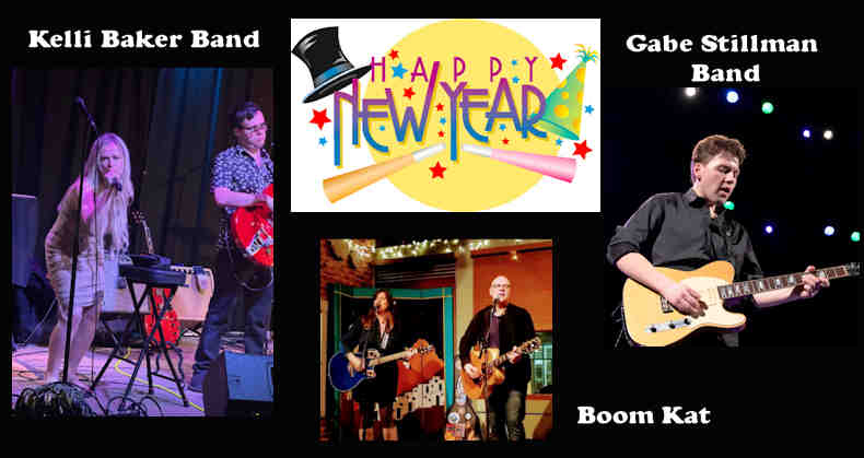 New Year’s Eve Celebration featuring Kelli Baker Band, Gabe Stillman Band & Boom Kat